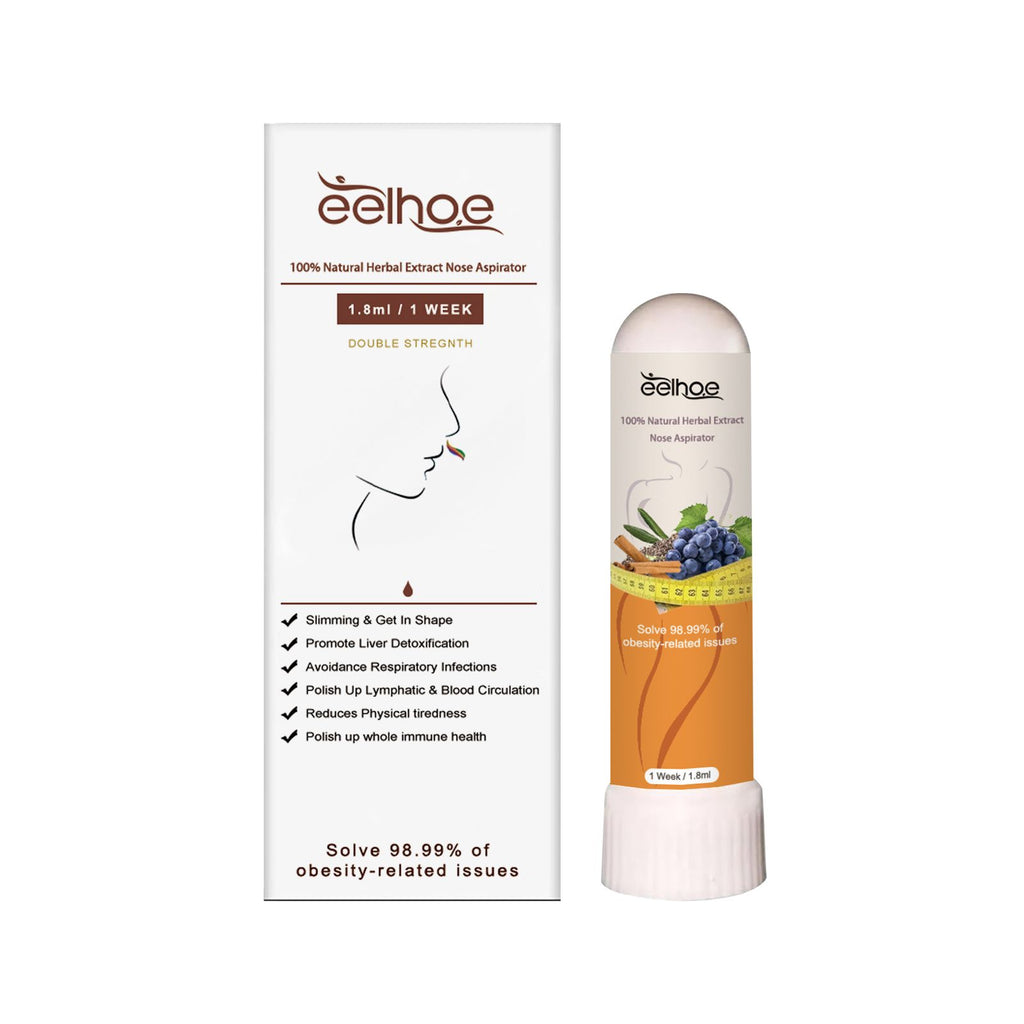 EELHOE 100% Natural Herbal Extract Nose Aspirator, Shaping Tight Skin Nasal Congestion Discomfort Portable Slimming Nasal Suction