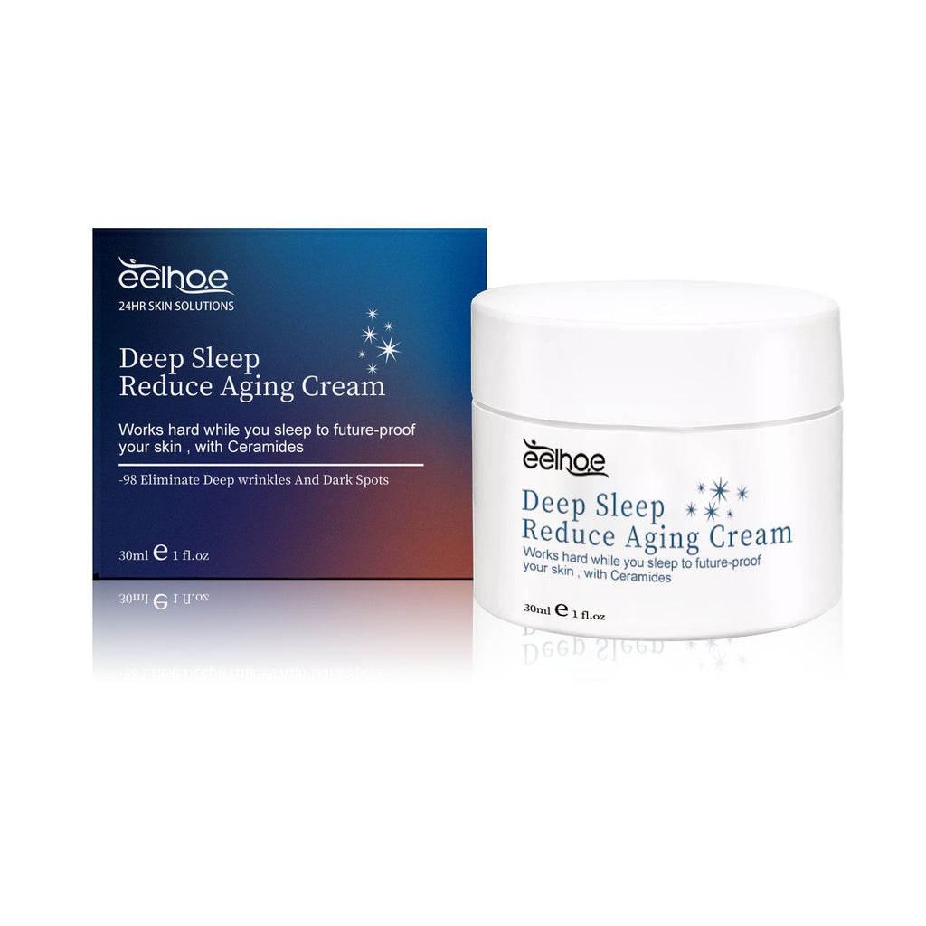 EELHOE Aging Cream, Firming Light Lines Brightening Skin Tone Moisturizing Skin Care Sleep Cream