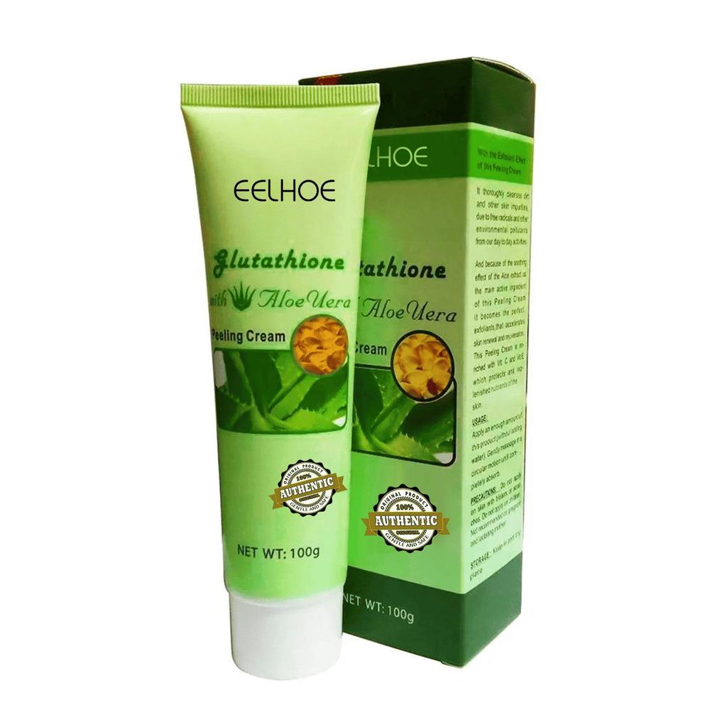 EELHOE Aloe Vera Exfoliating Cream, Gentle Cleansing Facial Skin Smooth Skin Hydrating Cream
