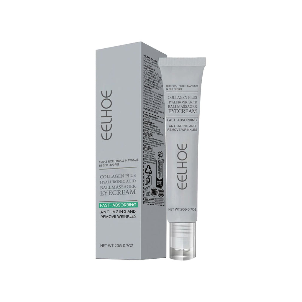EELHOE Collagen Hyaluronic Acid Massager Eye Cream For Fine Lines And Delicate Skin Care Eye Cream