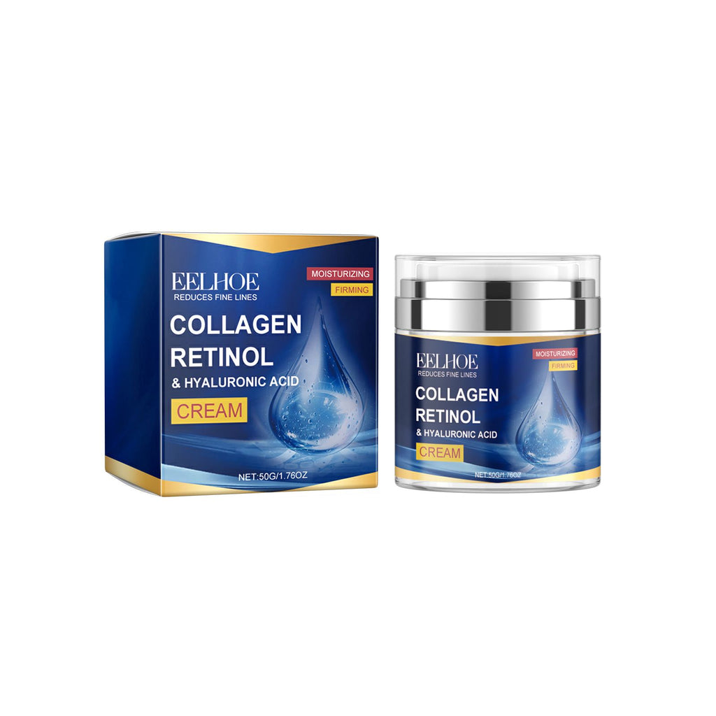 EELHOE Collagen Retinol Hyaluronic Acid Cream, Hydrating And Moisturizing Deep Moisturizing And Smoothing Fine Lines Firming Skin Care Cream