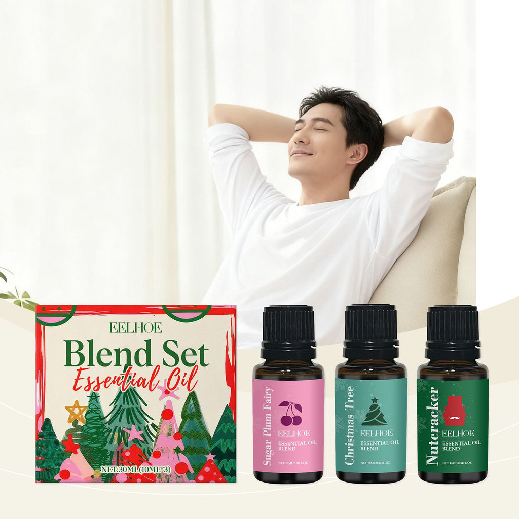 EELHOE Fragrance Essential Oil Set, Household Multi-purpose Aroma Diffuser with Fresh and Natural Long-lasting Scent for Christmas Atmosphere