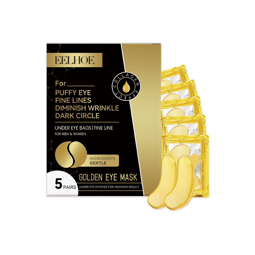 EELHOE Gold Firming Eye Mask Reduces Fine Lines And Dark Circles Hydrates And Tightens The Skin Around The Eyes