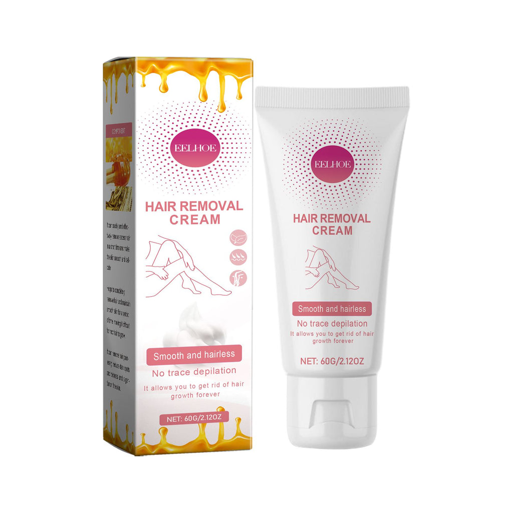 EELHOE Hair Removal Cream, Gentle Depilatory Facial Lip Smooth And Delicate Moisturizing Refreshing Depilatory Cream