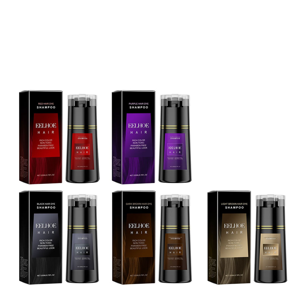 EELHOE Hair Shampoo Plant Extract Multi-Color Diy Color Trend Hair Gentle And Easy Color Shampoo