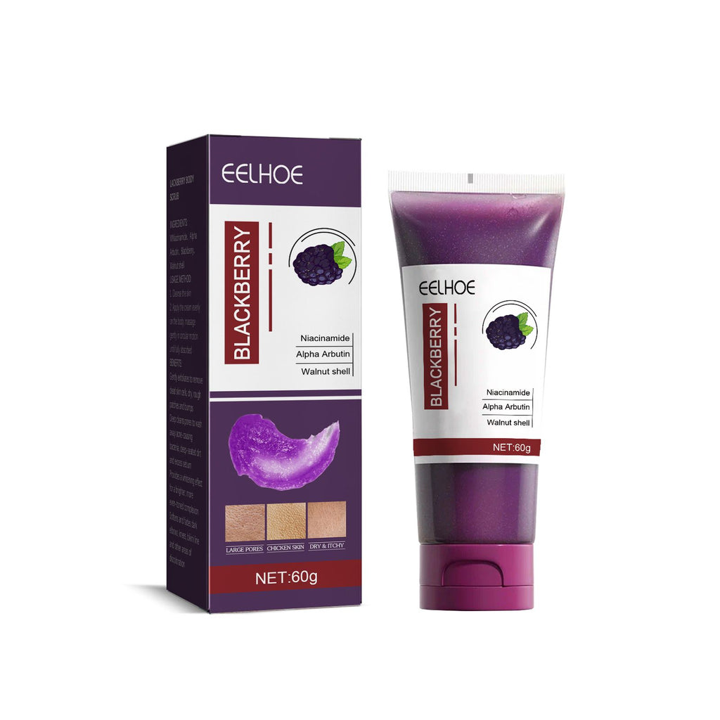 EELHOE Lackberry Scrub, Skin Cleansing And Exfoliating Dead Skin Beauty Care Scrub