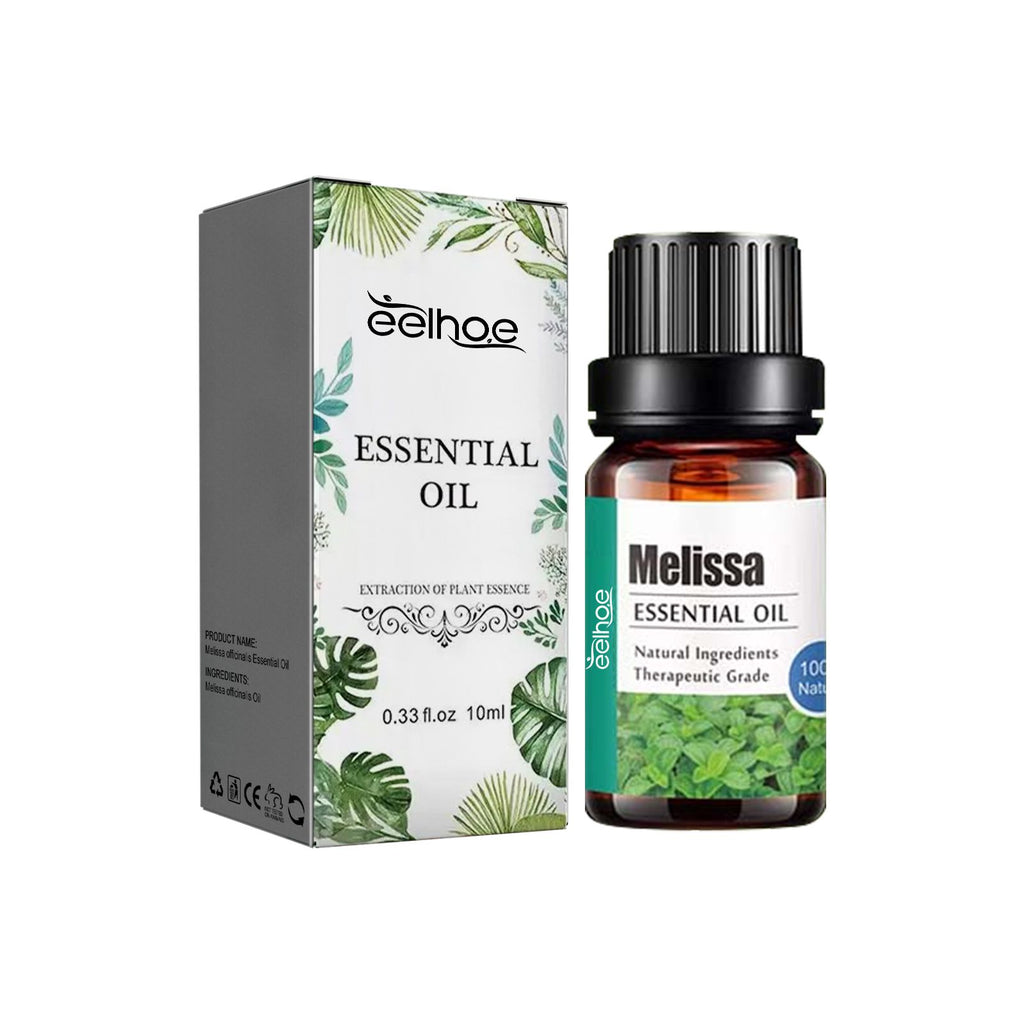 EELHOE Melissa Officinalis Essential Oil, Moisturizing Massage Skin Care Memory Melissa Officinalis Essence