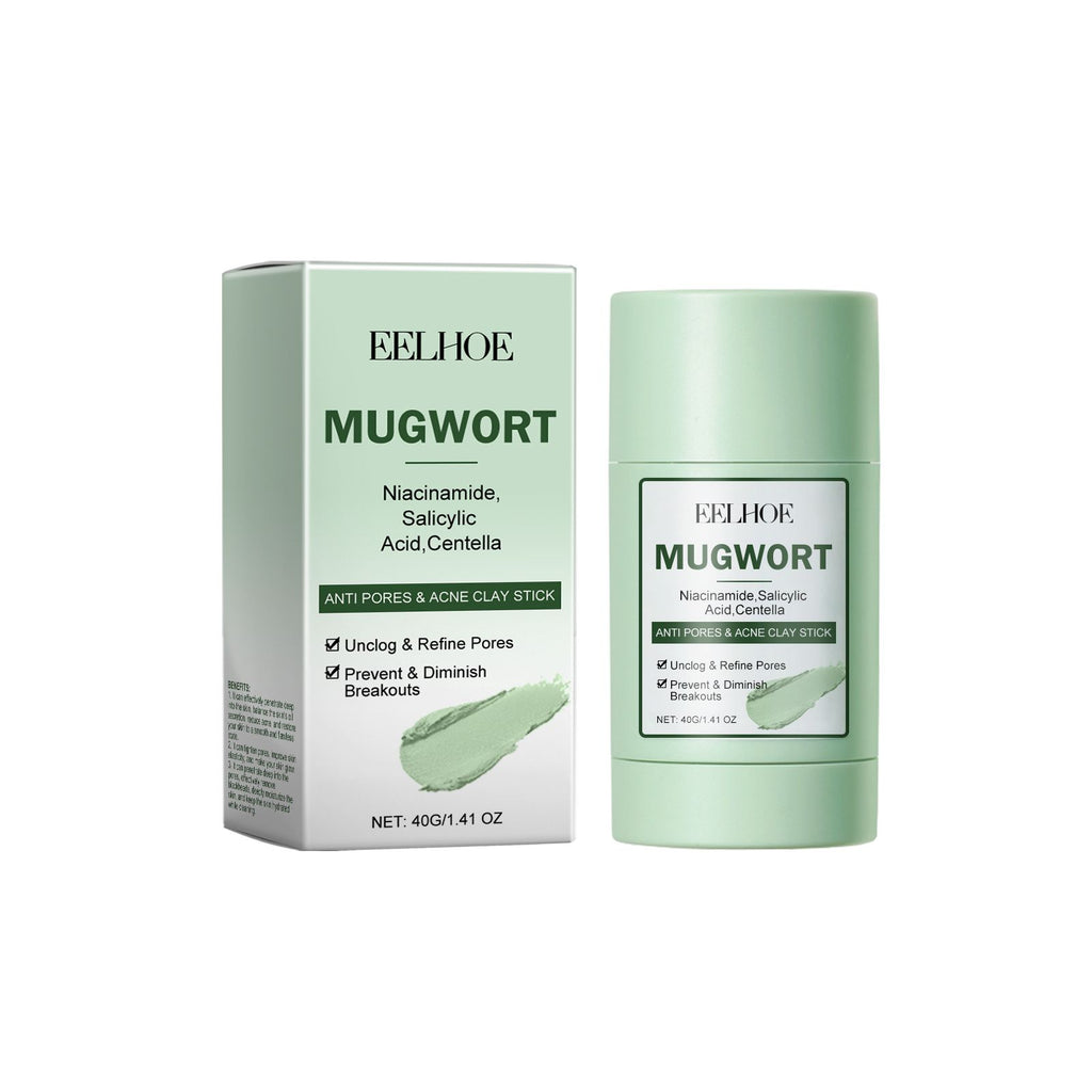 EELHOE Mugwort Removing Blackhead Cleansing Mud Mask Deeply Hydrates And Cleanses Pores, Brightens And Moisturizes Blackhead Removing Mud Mask