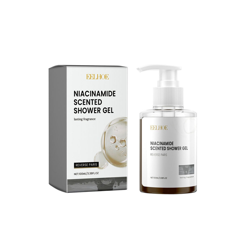 EELHOE Niacinamide Scented Shower Gel, Cleans eous Brighten Skin Tone Delicate Pore Moisturize