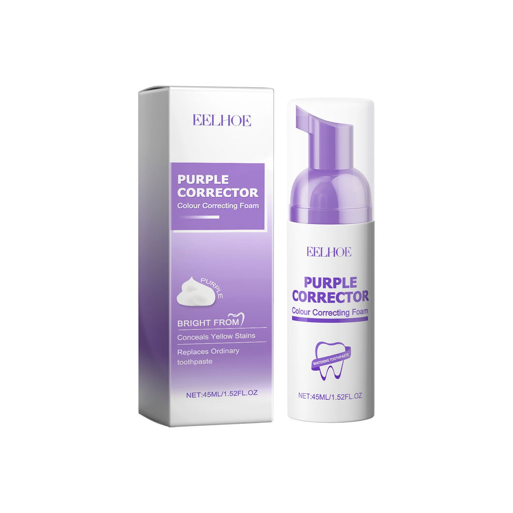 EELHOE Toning Mousse For Teeth Cleaning And Care For Stained Teeth Yellow Smoke Teeth Odor Teeth Toning Mousse