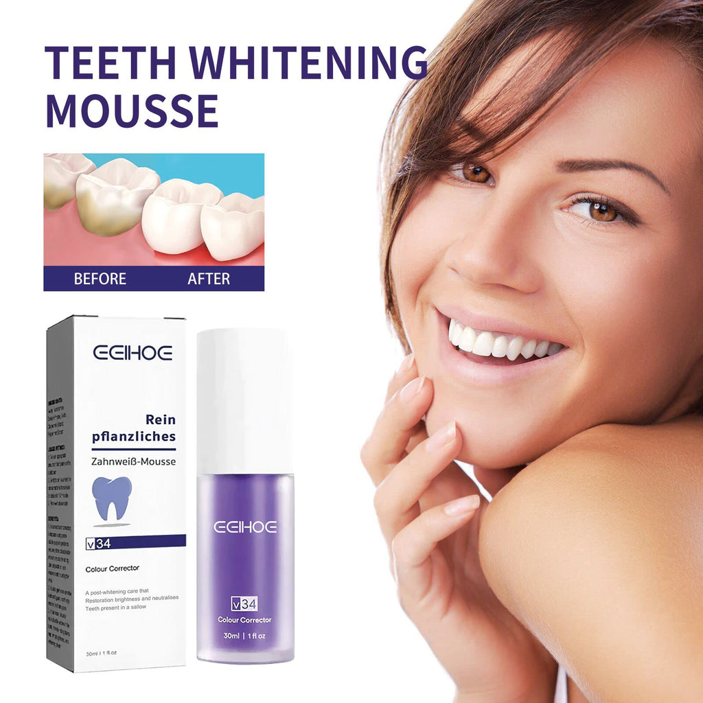 EELHOE V34 Tooth Toothpaste, Clean Stains Gums Care White Teeth Oral Care Toothpaste