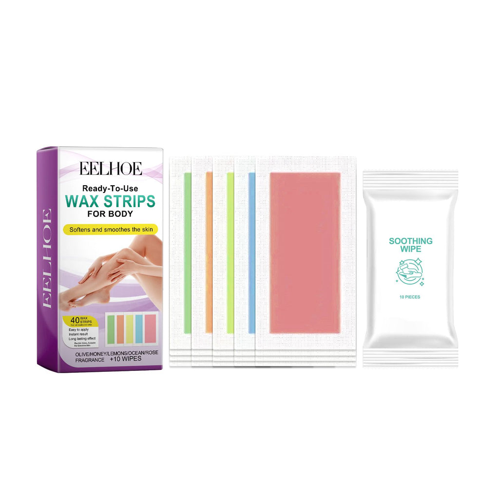 EELHOE Waxed Hair Removal Paper, Arm Underarm Thigh Hair General Rapid Hair Removal Mild And Non-Irritating