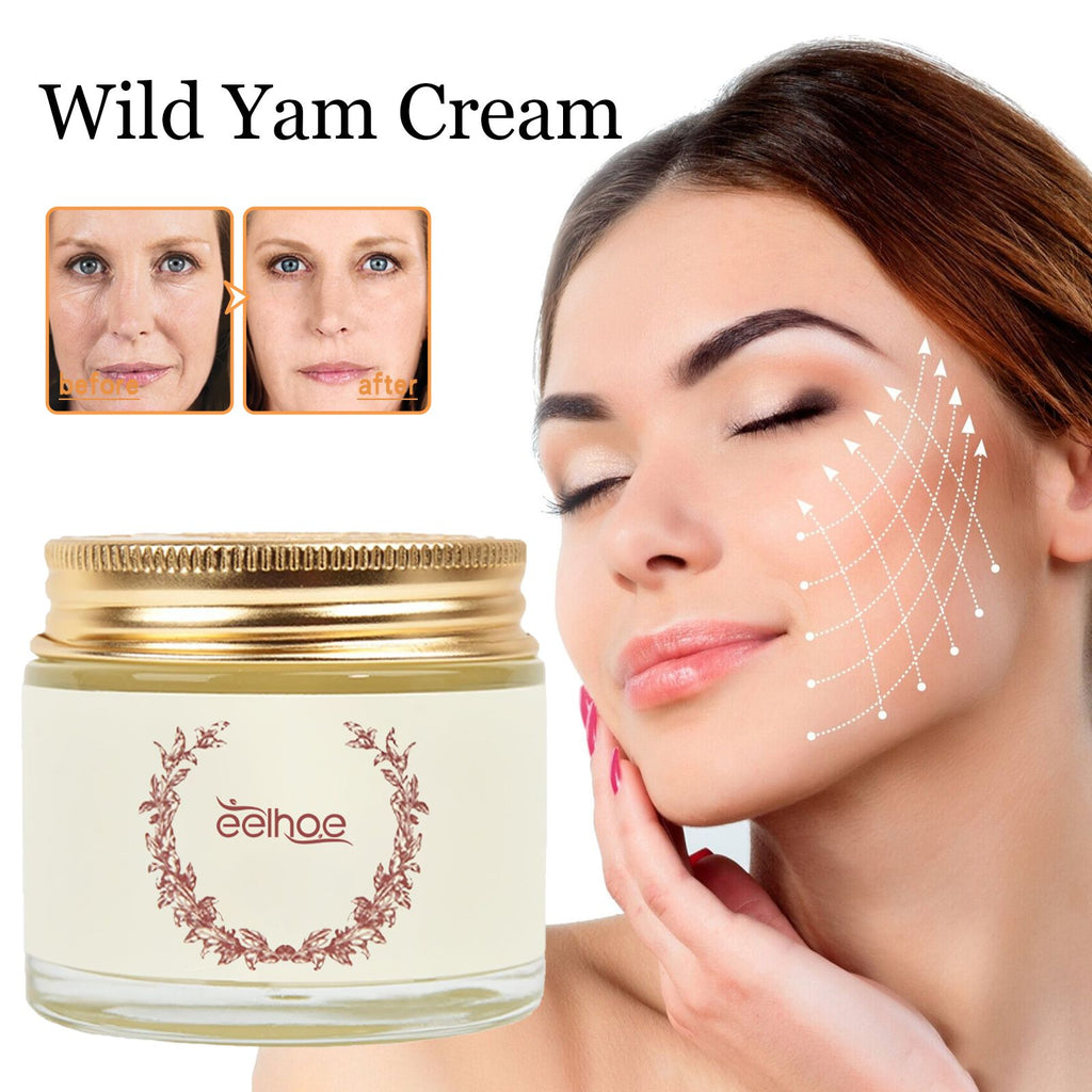 EELHOE Wild Yam Cream, Moisturizing Light Spot Shine Anti-wrinkle Cream