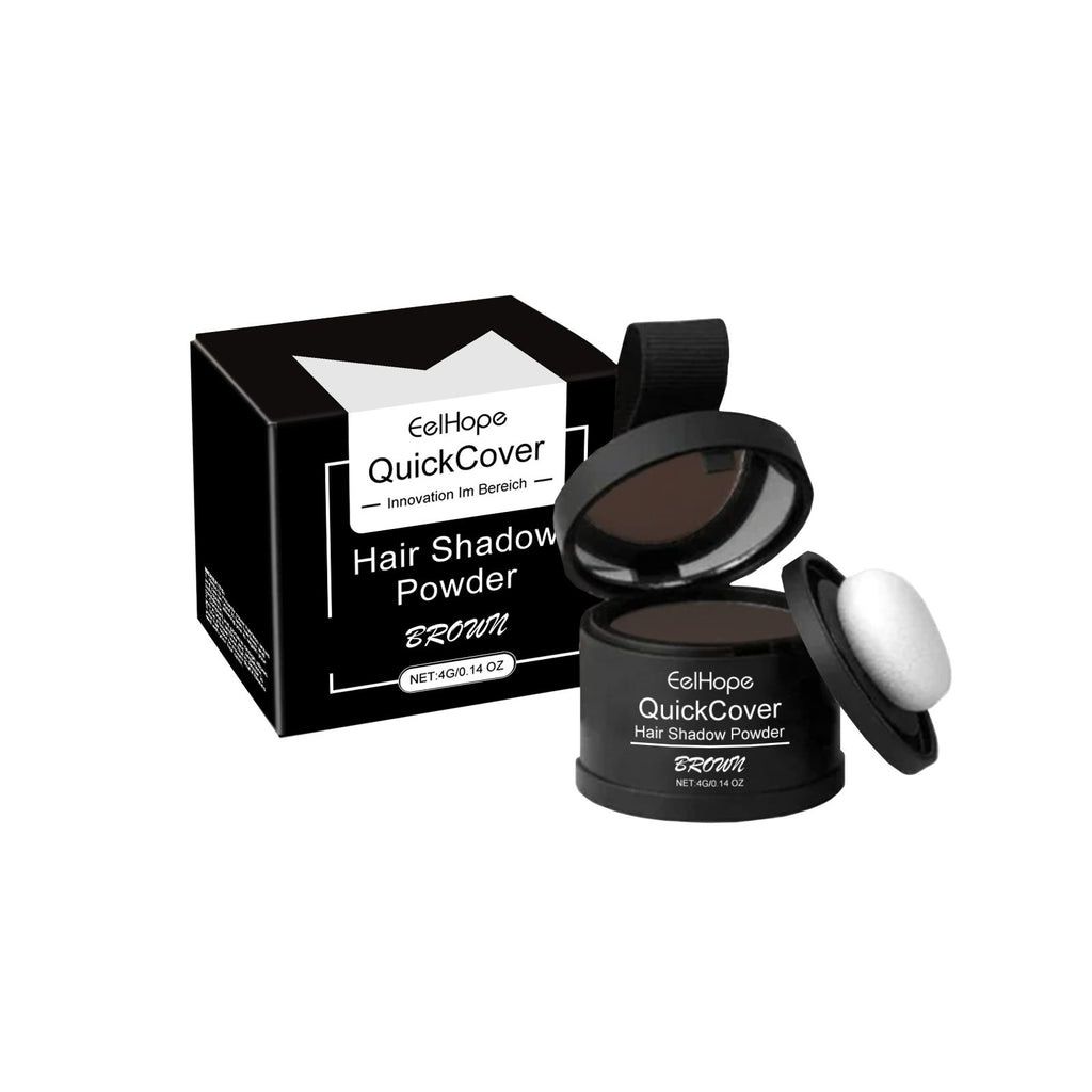 Eelhope Brown Hairline Covered With Touch Powder Brown Hair Loose Cover Roots To The Overall Makeup