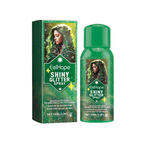 Eelhope Color Brightening Glitter Spray, Party Hair Spray Shimmer Highlight Brightening Glitter Spray
