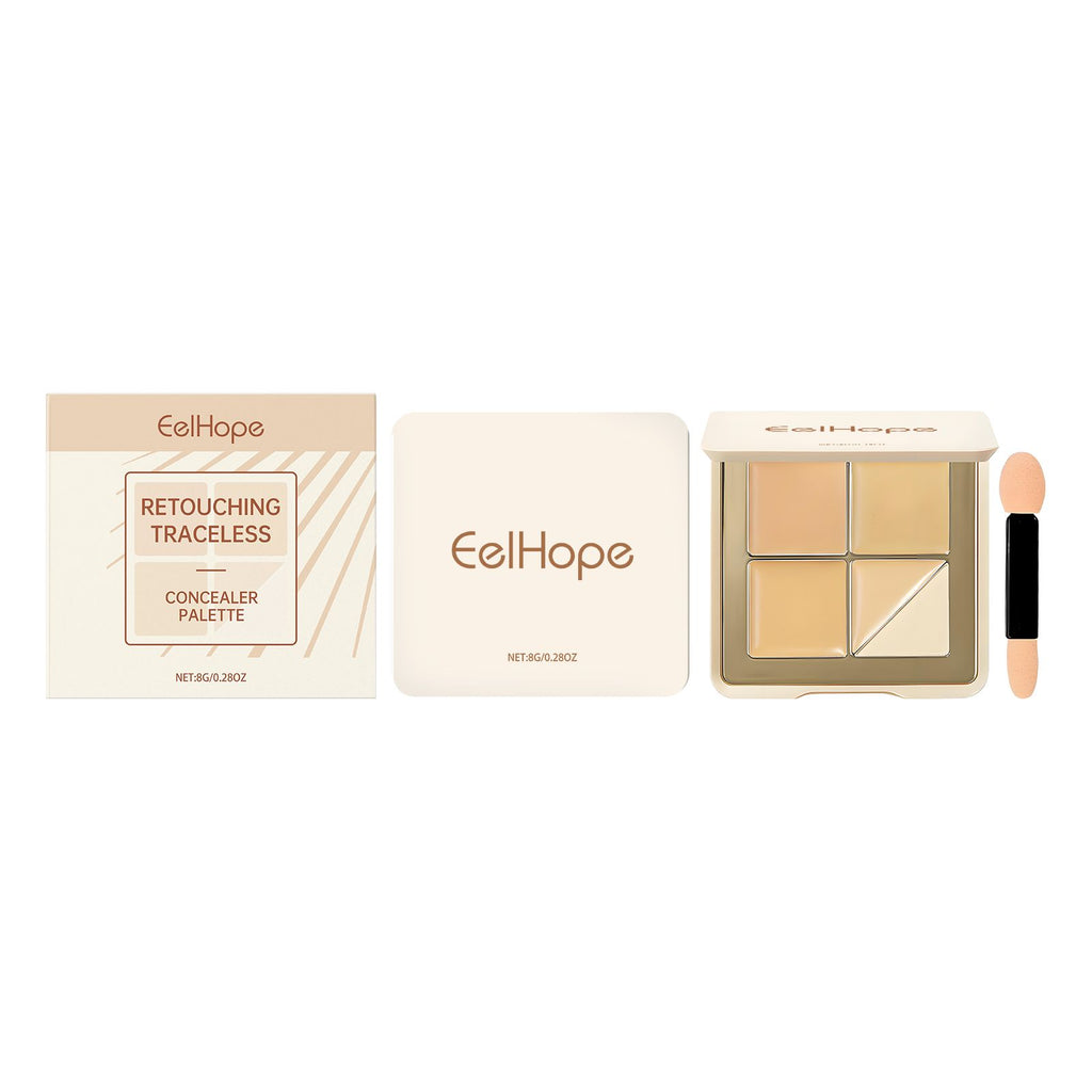 Eelhope Concealer Tray Powder Delicate Natural Light Cover Soft Moisturizing Skin Moisturizing Concealer Tray