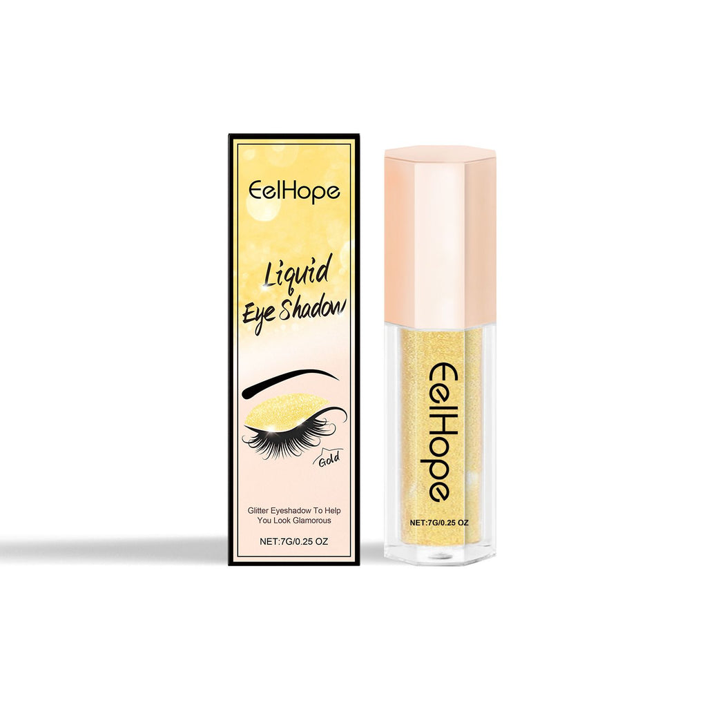 Eelhope(golden yellow colour) Glitter Liquid Eye Shadow Glitter Liquid Eye Shadow