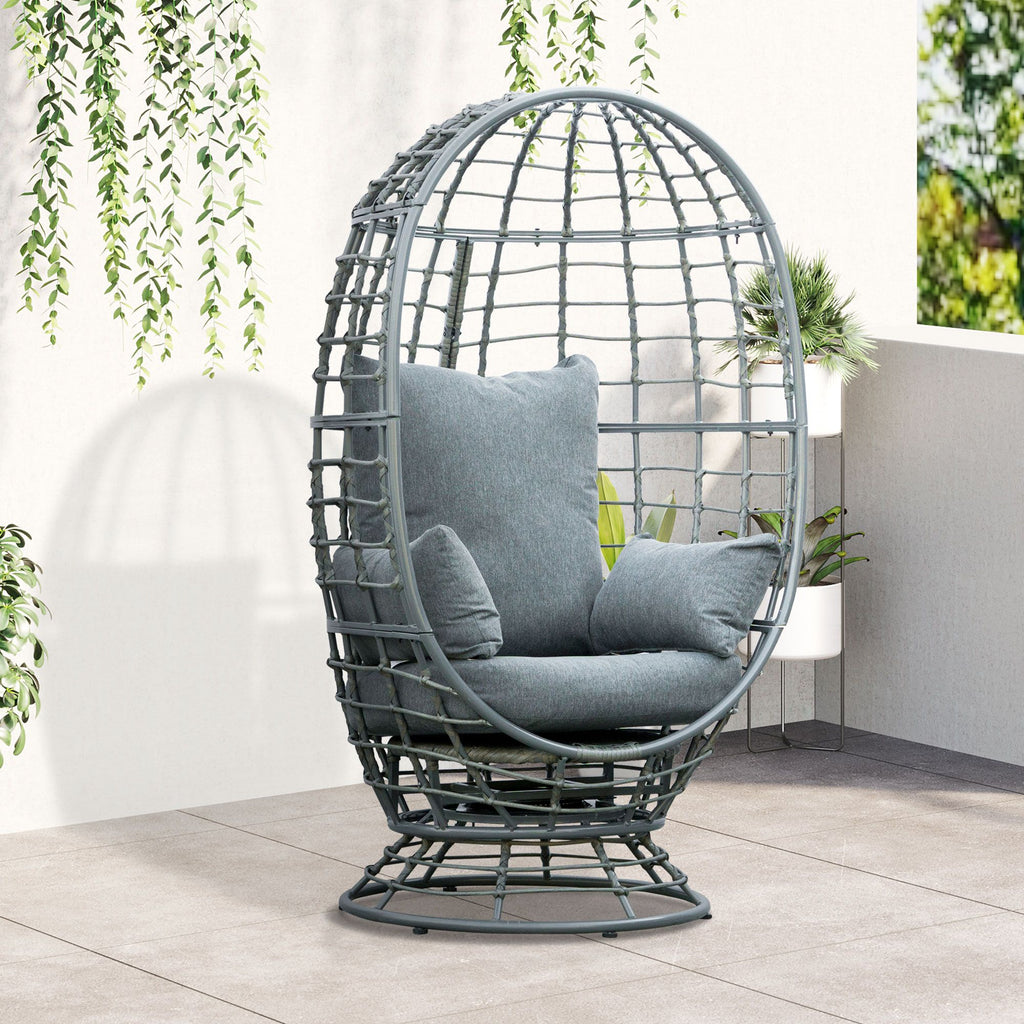 Egg Chair 30 Inches X 32.75 Inches X 59 Inches for Outdoor