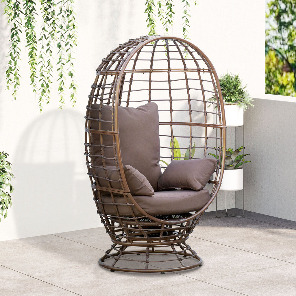 Egg Chair 30 Inches X 32.75 Inches X 59 Inches for Outdoor