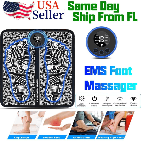 Electric Foot Massager Pad Blood Circulation Muscle Stimulator Mat 19 Levels and 8 Modes-Massage Mat(TK/TMEU for self-pickup)