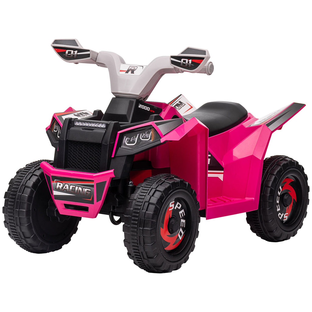 Electric Toy Car for Toddlers 6V Safe Ride-On with Forward Reverse Pink Wheels Durable for Kids 18-36 Months