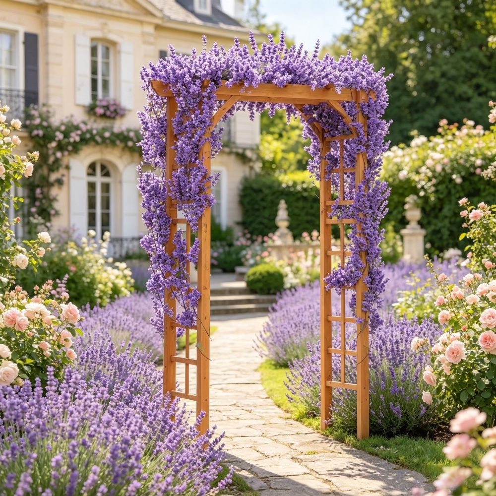 Elegant Arbor Arch 55 Inches for Garden
