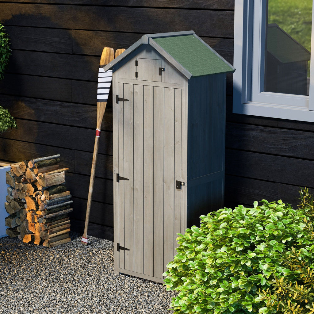 Elegant Garden Shed 77 X 54.2 X 179 Cm for Garden