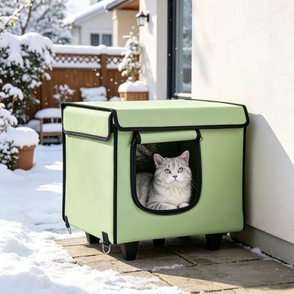 Elevated Heated Cat House