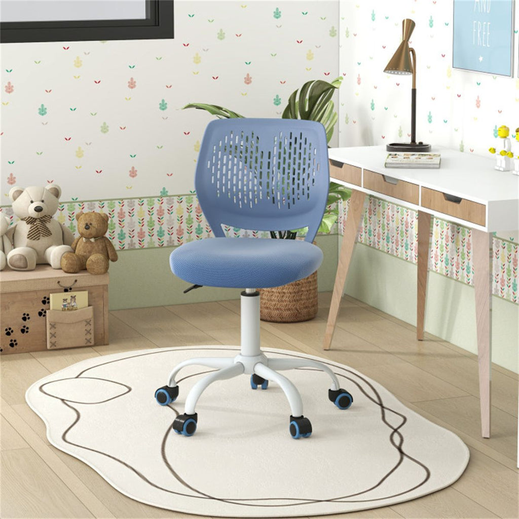 Ergonomic Kids Desk Chair, 16.5'-21' Adjustable Height Mesh Study Chair Blue