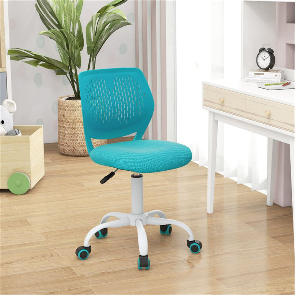 Ergonomic Kids Desk Chair, 16.5'-21' Adjustable Height Mesh Study Chair Turquoise
