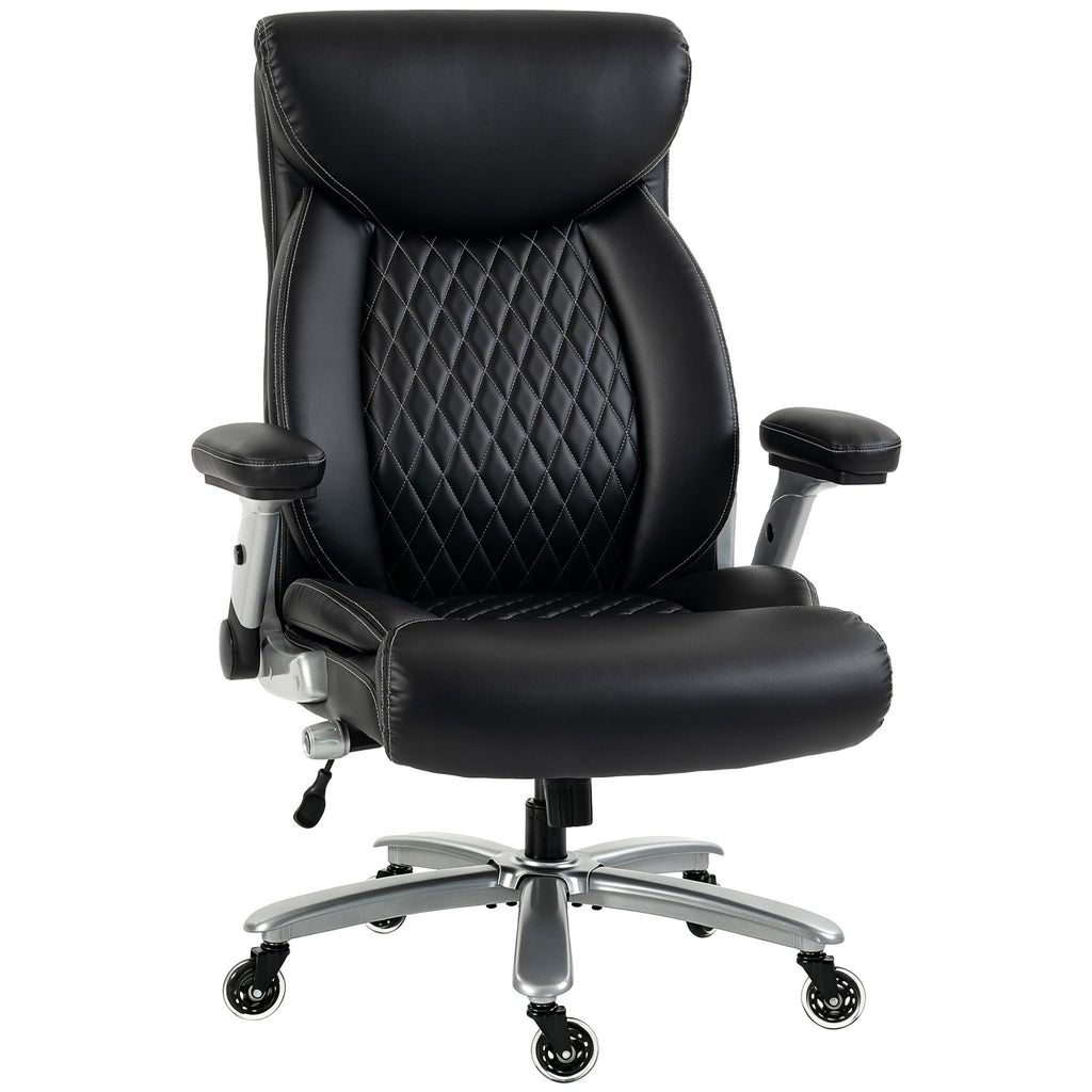 Ergonomic Office Chair with Inflatable Lumbar Support, 600 lbs, Heavy Duty Desk Chair, BIFMA, Headrest, Flip-Up Arms