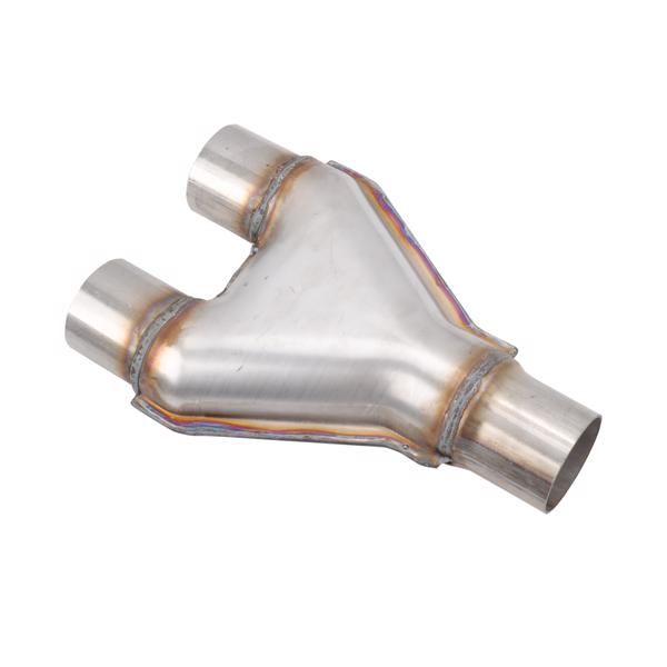 exhaust shunt adapter-2 inlet 2 outlet center distance 4 inches, outlet tube distance 48 mm product length 254 mm wall thickness 1.3 mm MT015001(Ban the sale of Amazon)(No support for returns without