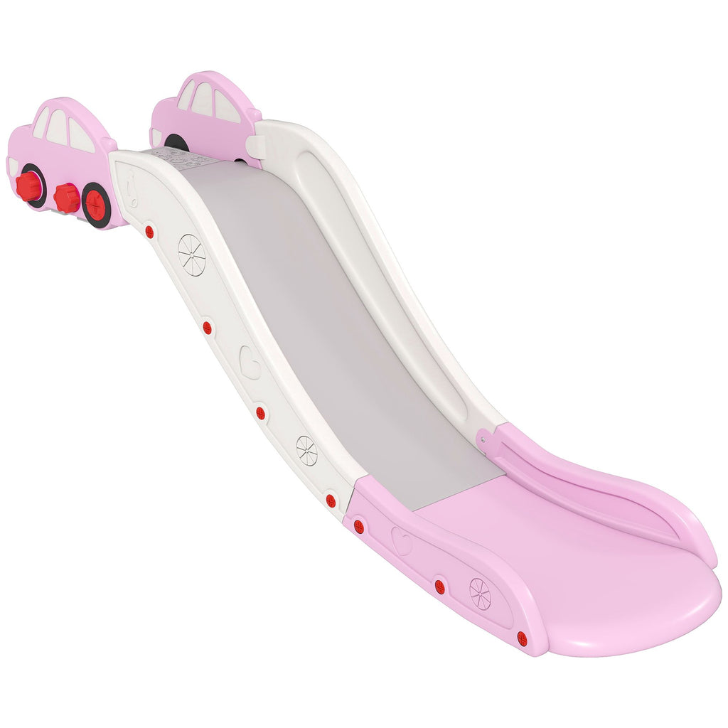 Extra Length Toddler Slide for Bed, Sofa, Easy to Assemble, Pink