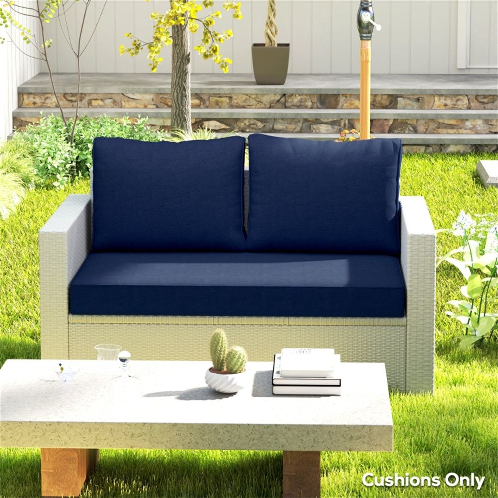 Fade-Resistant Yarn-Dyed Covers Protect Against Stains, Splashes, 24 Inches for Outdoor