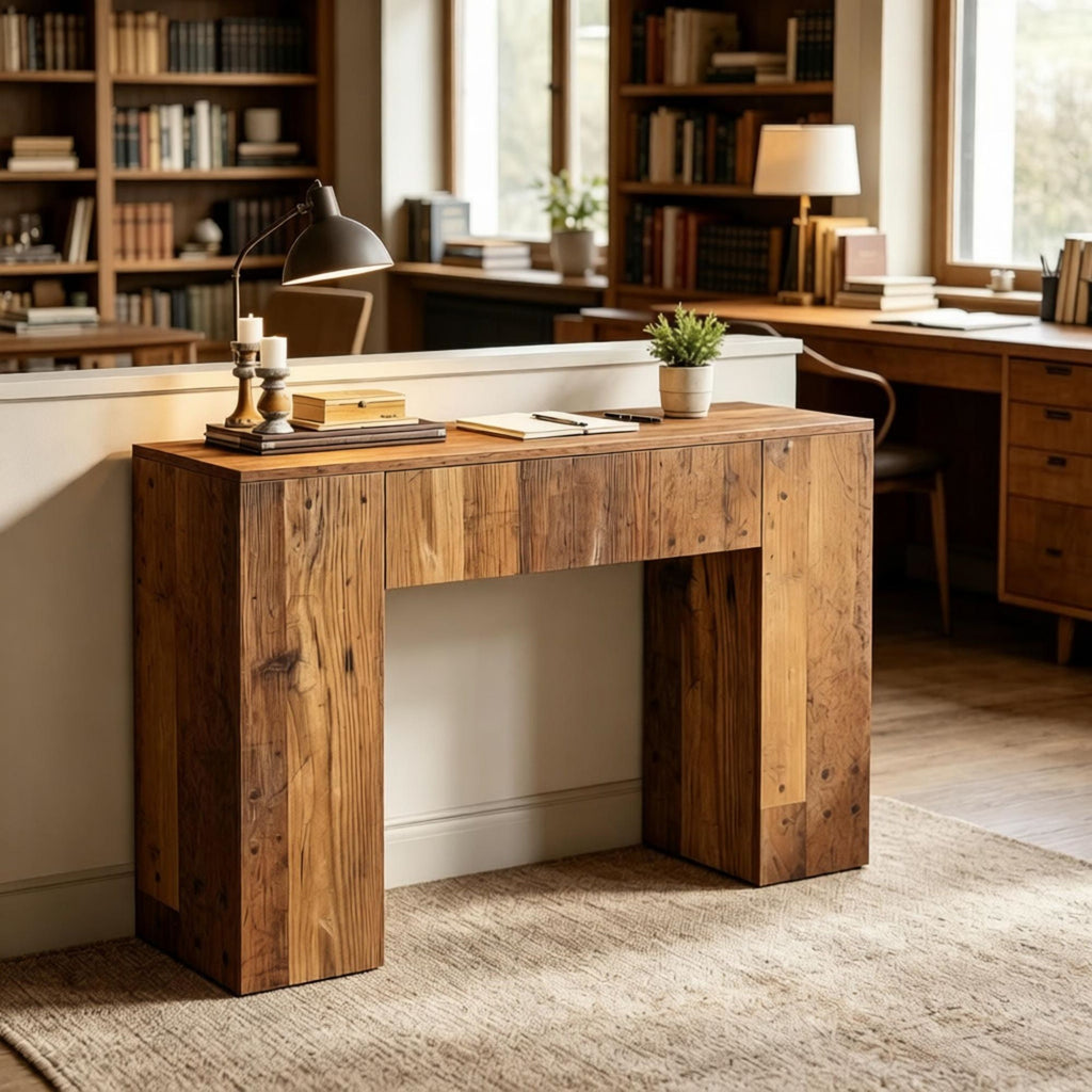 Farmhouse Style Console Table for Hallway