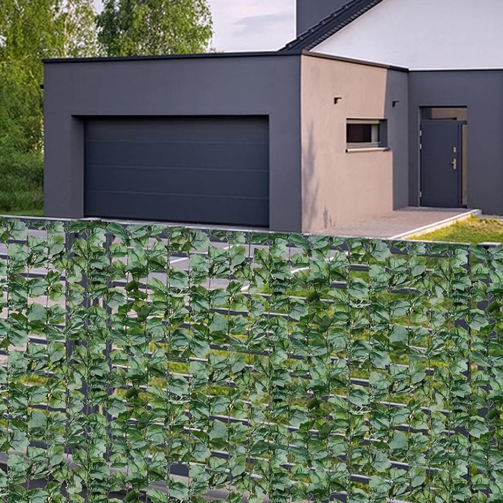 Faux Ivy Leaf Decorative Privacy Fence