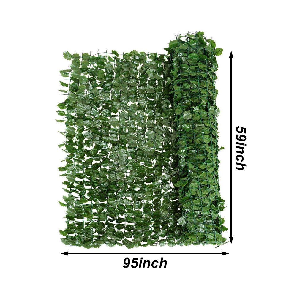 Faux Ivy Leaf Decorative Privacy Fence