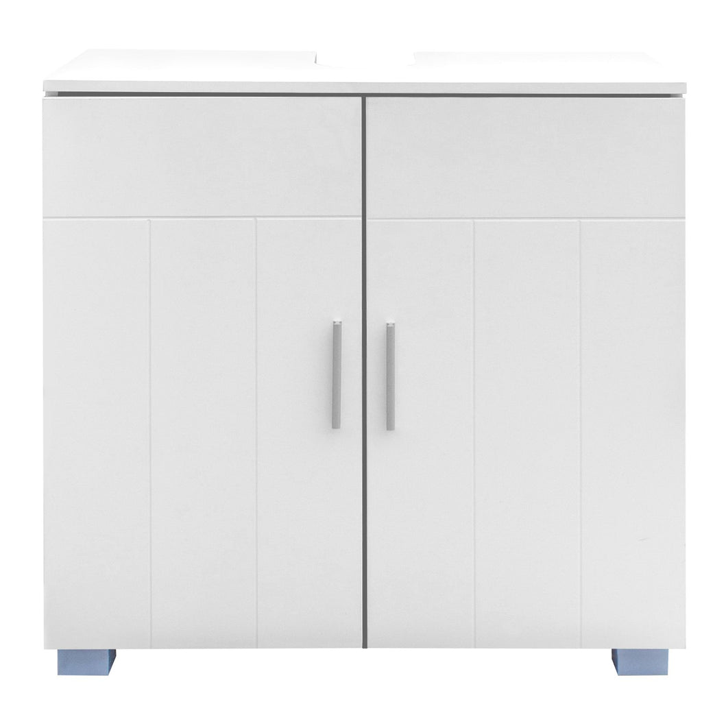 FCH Double Door Bathroom Sink Cabinet White RT