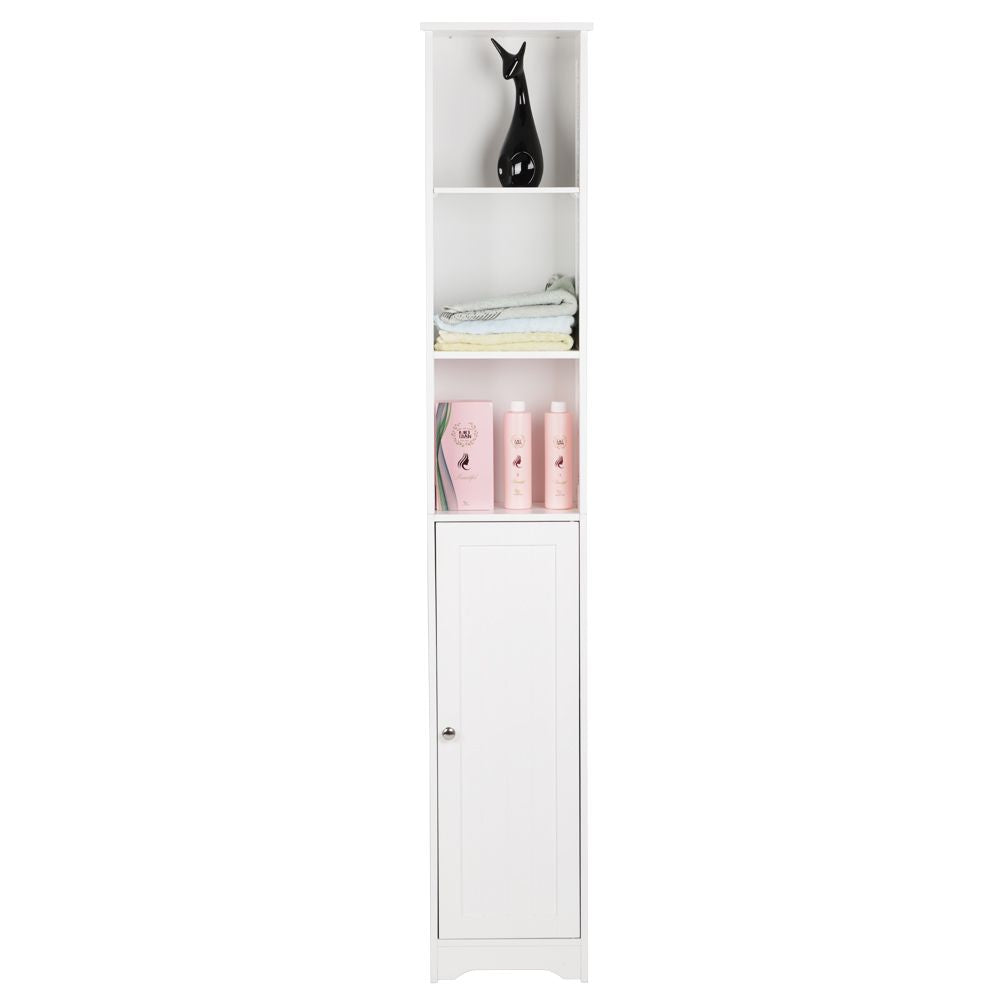 FCH One Door & Three Layers Bathroom Cabinet White  YJ