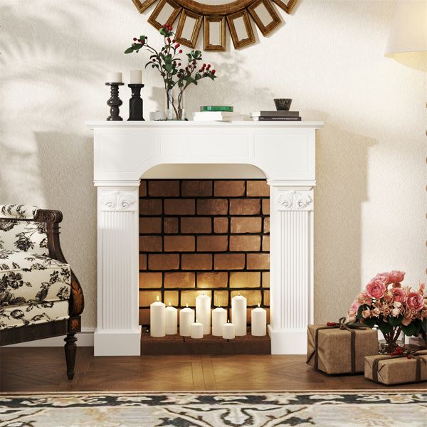 Fireplace Mantel ( Amazon Shipping)(Prohibited by WalMart)