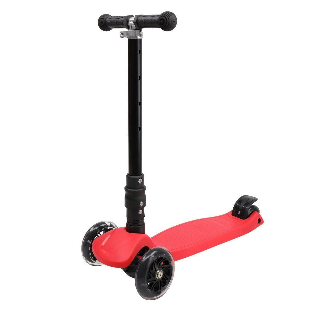 Foldable Three Wheel Scooter Red