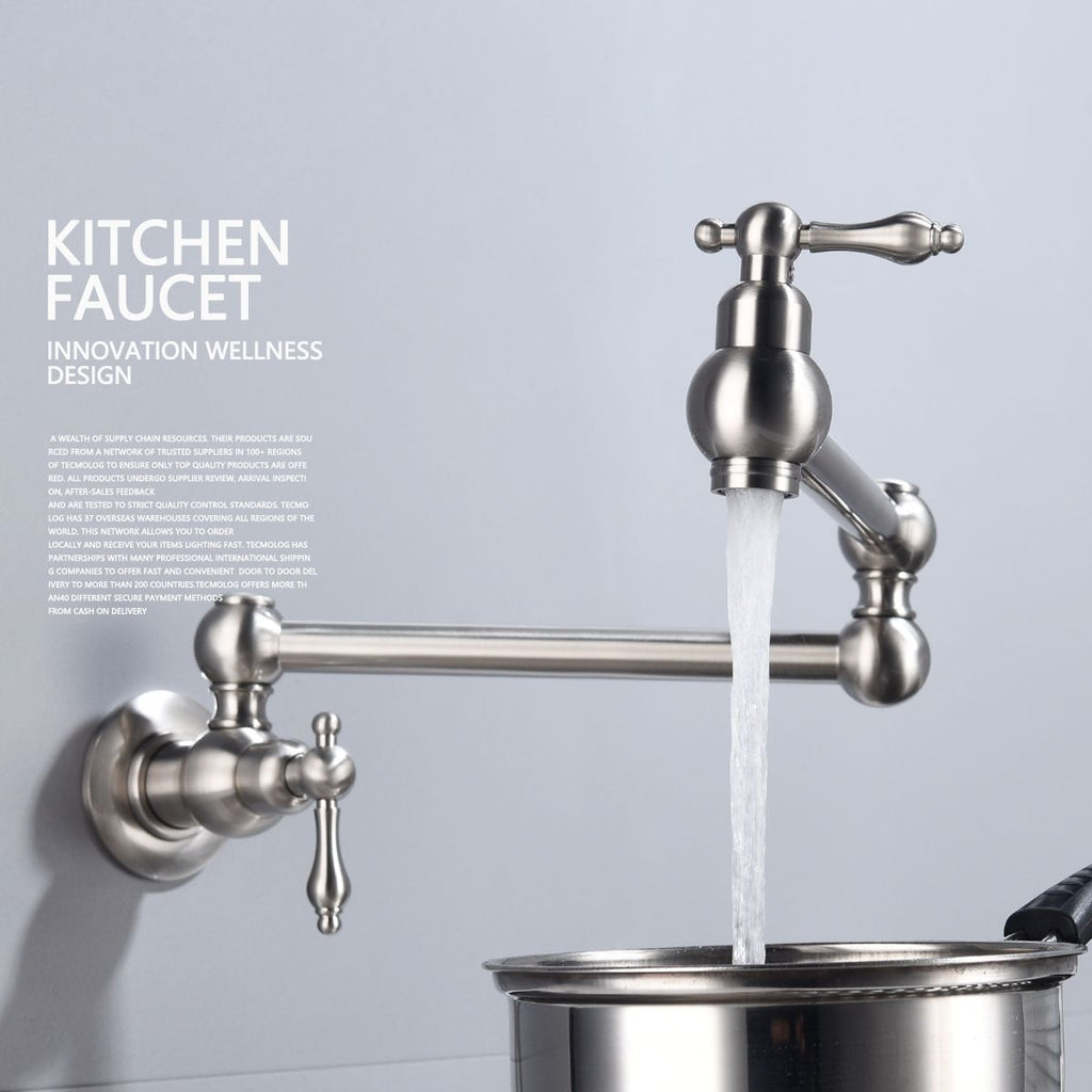 Folding faucet Pot Filler Faucet Wall Mount