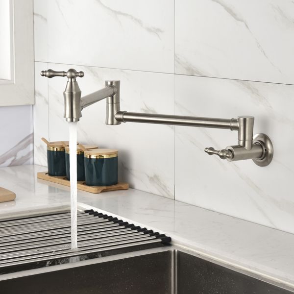 Folding faucet Pot Filler Faucet Wall Mount