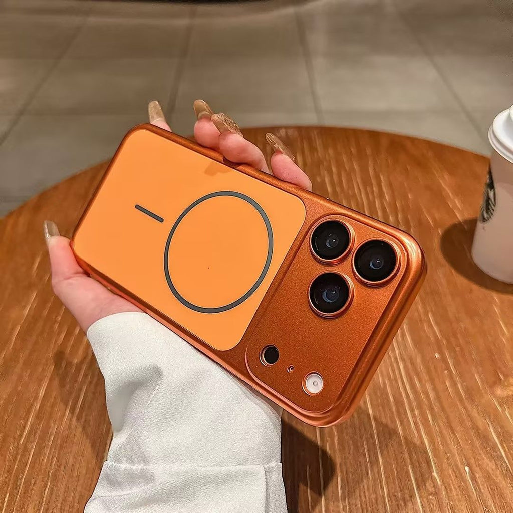 For I Phone 17 Pro Max Case Phone Cover Orange Magnetic Wireless Charging