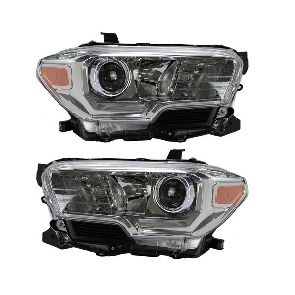 For SET 2016 2017 2018 2019 Tacoma Headlights Headlamps W/ LED DRL Left Right