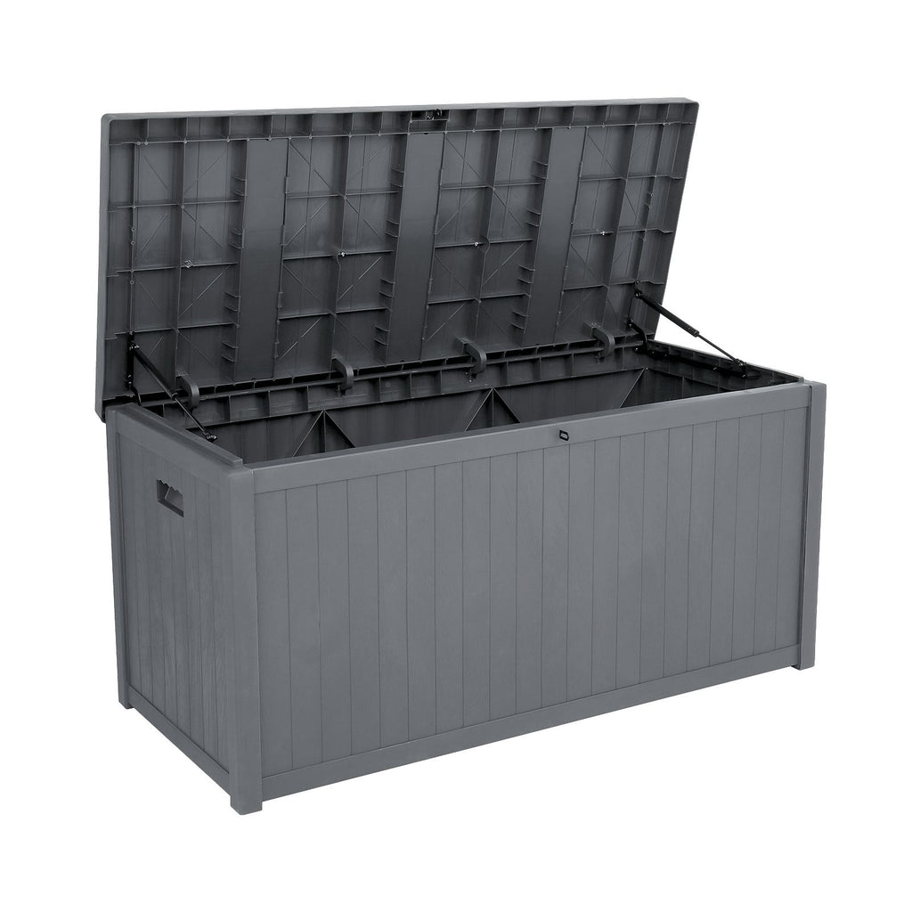 Free shipping 113gal 430L Outdoor Garden Plastic Storage Deck Box Chest Tools Cushions Toys Lockable Seat Waterproof  YJ