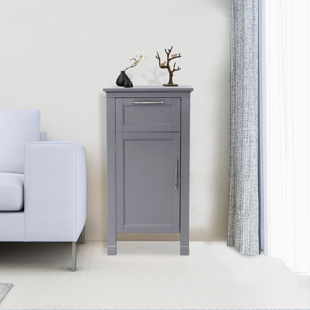 Free shipping contracted, contemporary style takes smoke single door to stand ark One Drawer And One Cabinet Gray  YJ