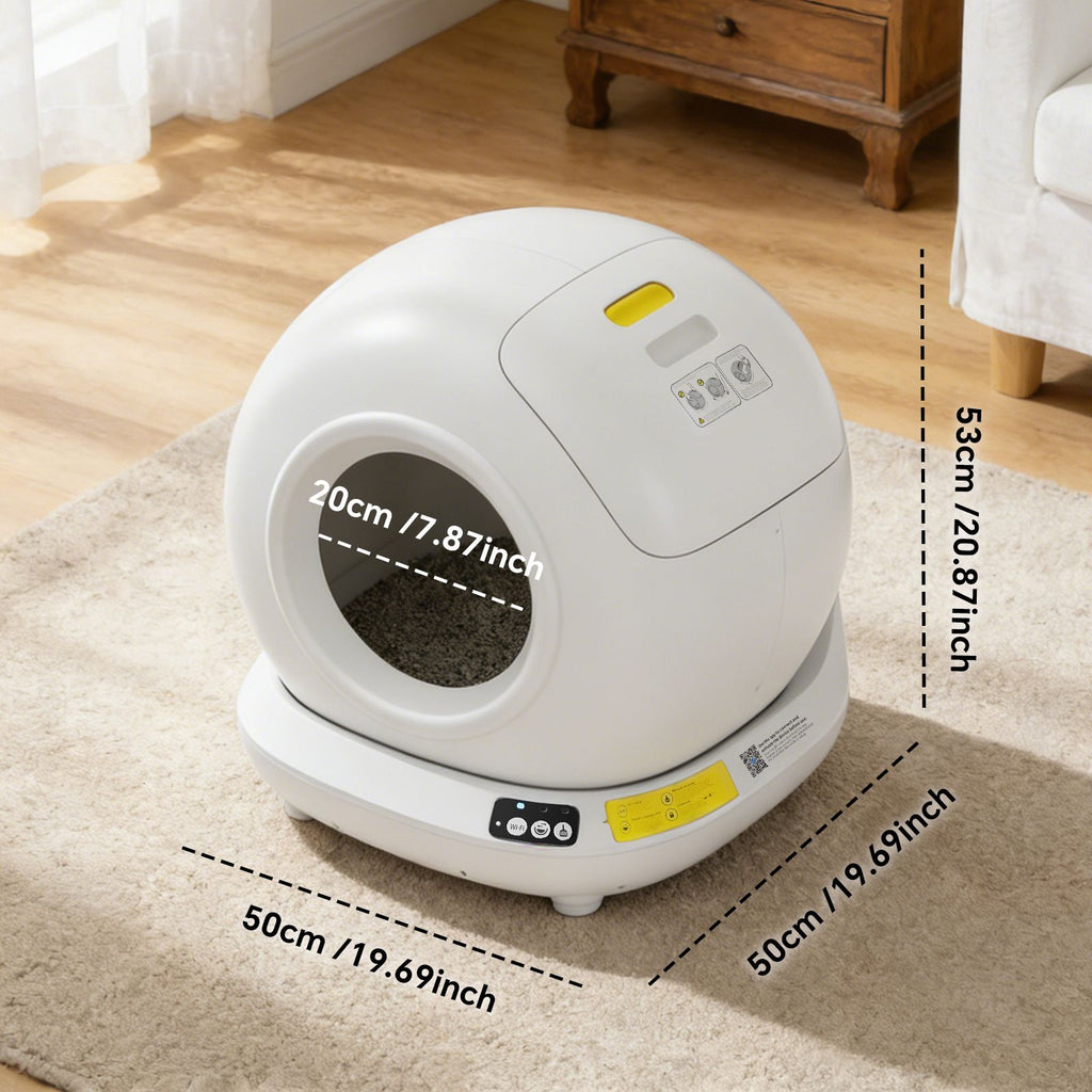 Fully automatic cat litter box -365 days without needing to scoop, extremely clean, enjoying intelligent pet care life