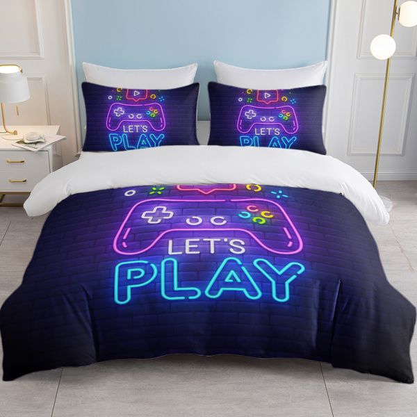 GamePad Duvet Cover set for Comforter Ultra Soft 3pcs Bedding set Full Size (temu can only be self-picked up)