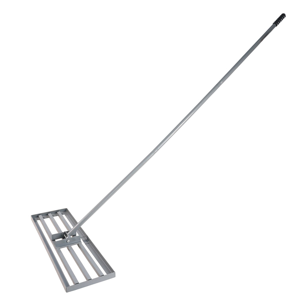 Garden backyard farmland golf course compost sand leveling with 79.5 long handle heavy duty tool lawn leveling rake